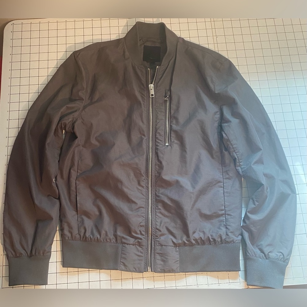 Grey bomber jacket